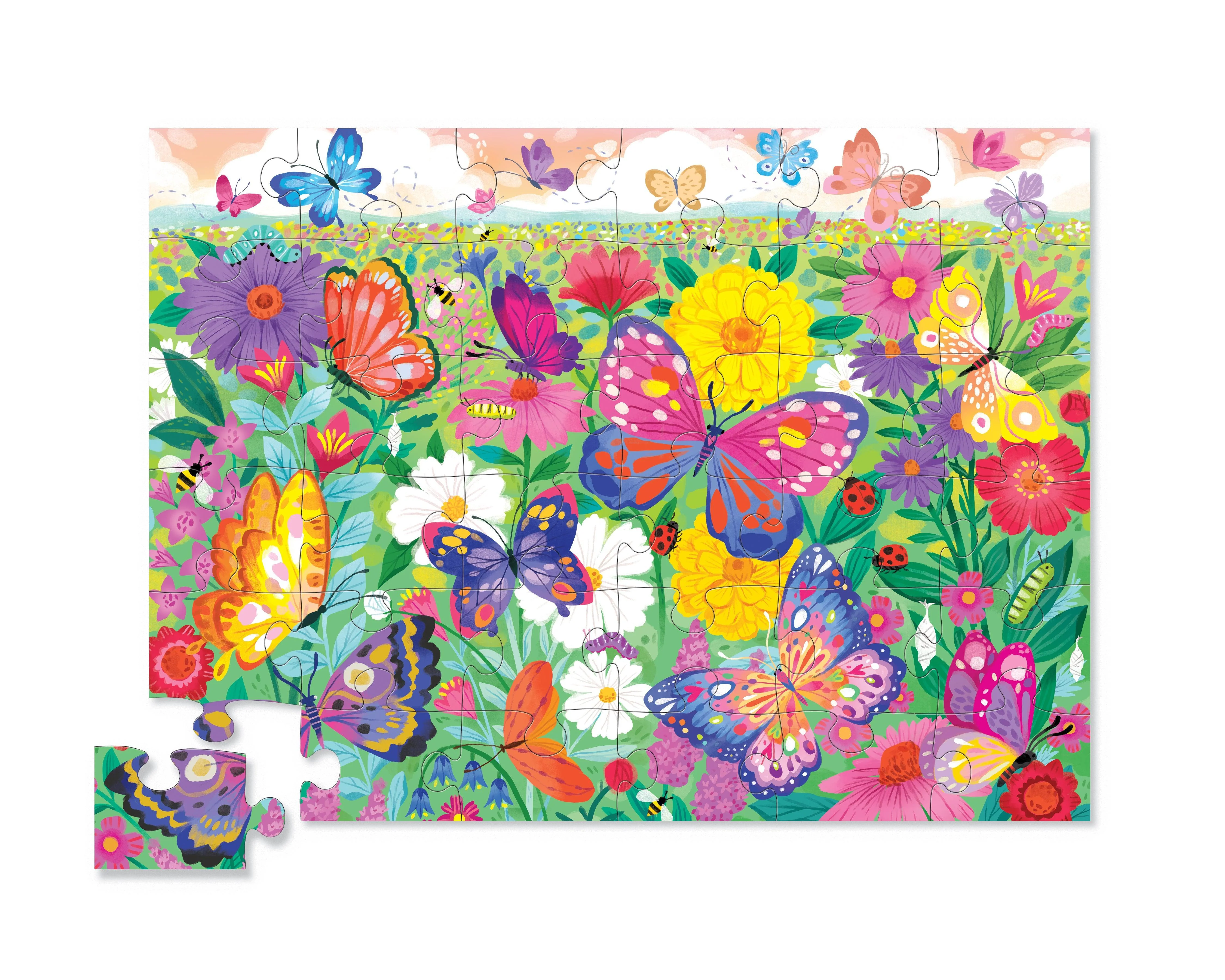 Butterfly Garden 36-Piece Floor Puzzle - Image 2