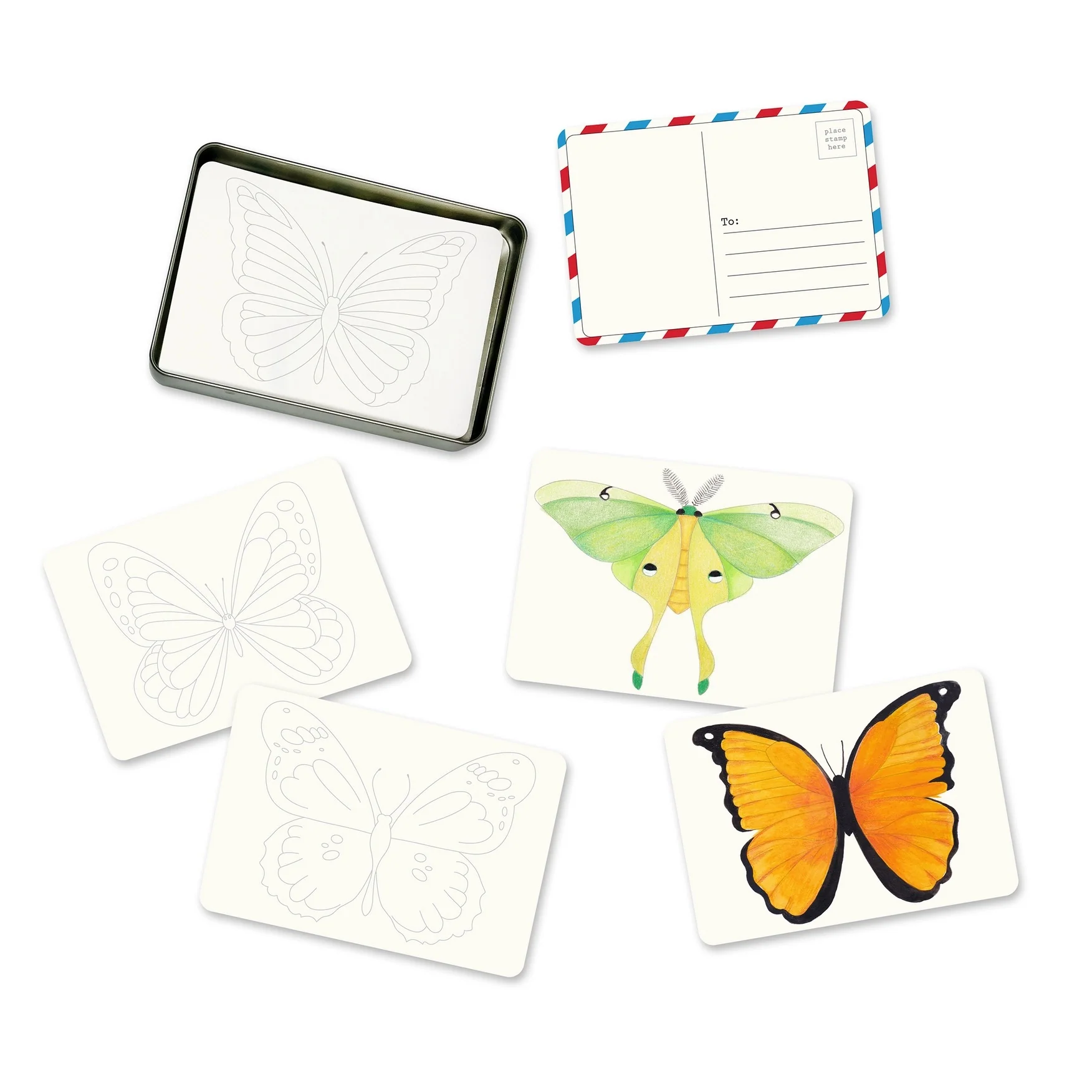 Elsewhere Unplug Coloring Postcards - Image 4