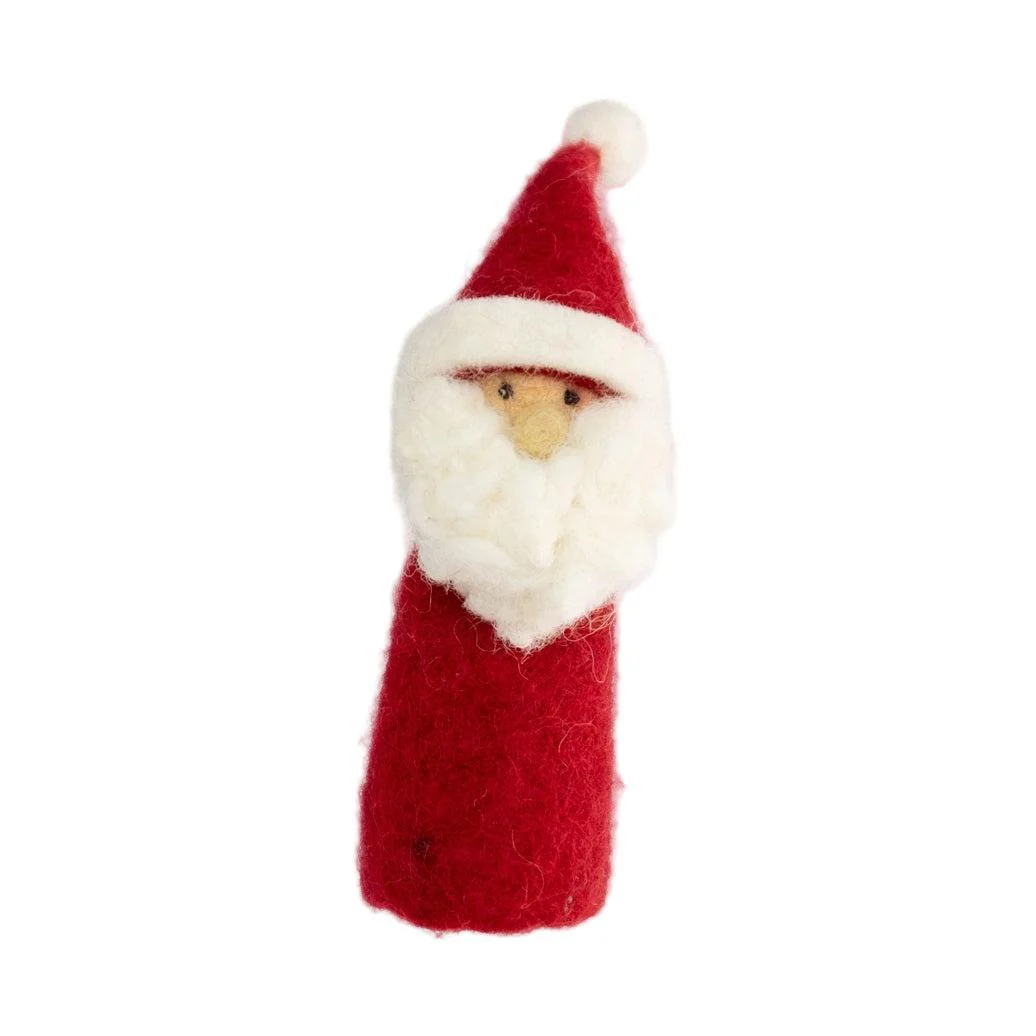 Christmas Felted Wool Finger Puppets from The Winding Road - Image 2