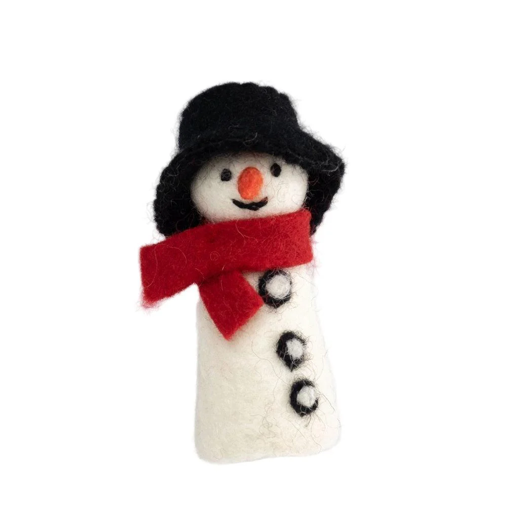 Christmas Felted Wool Finger Puppets from The Winding Road - Image 3