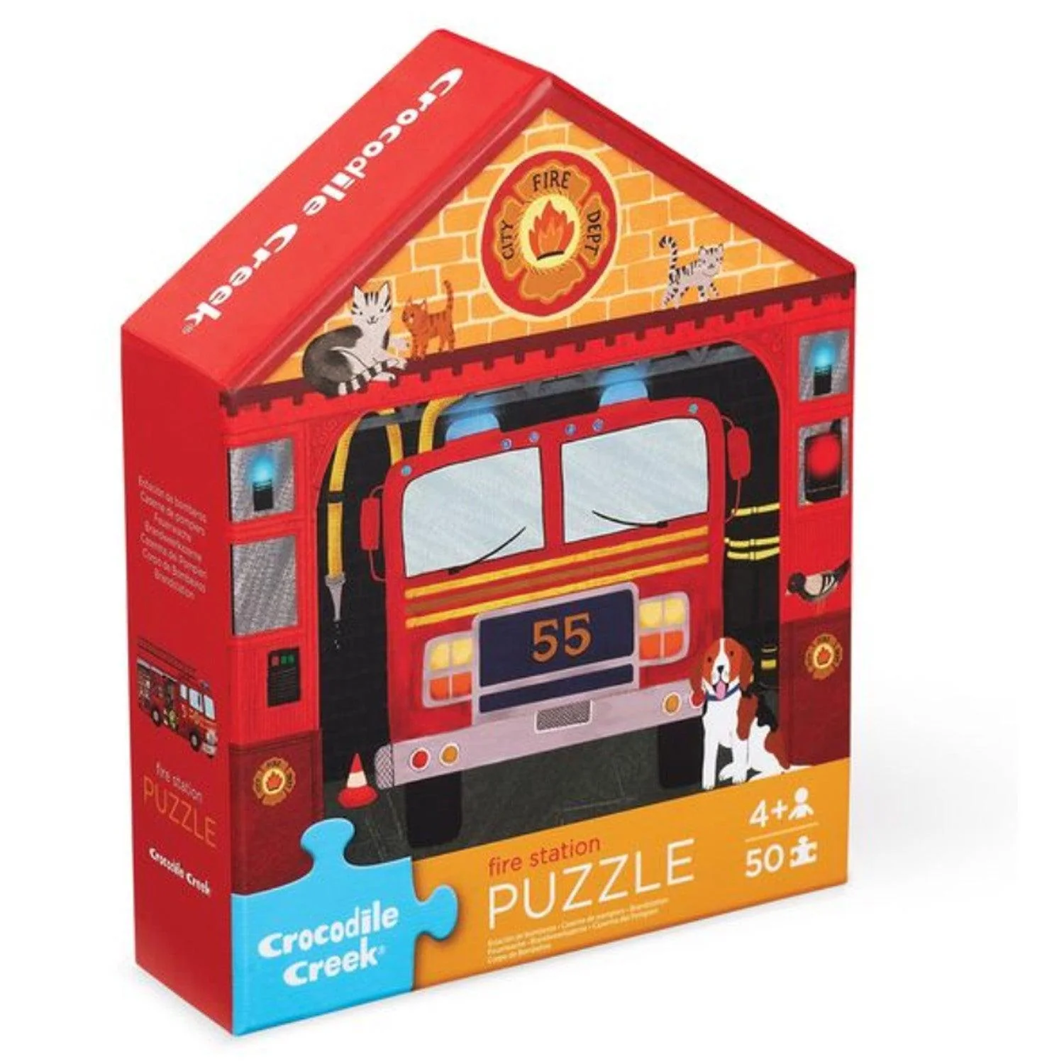 Fire Station 24-Piece Flat House Puzzle