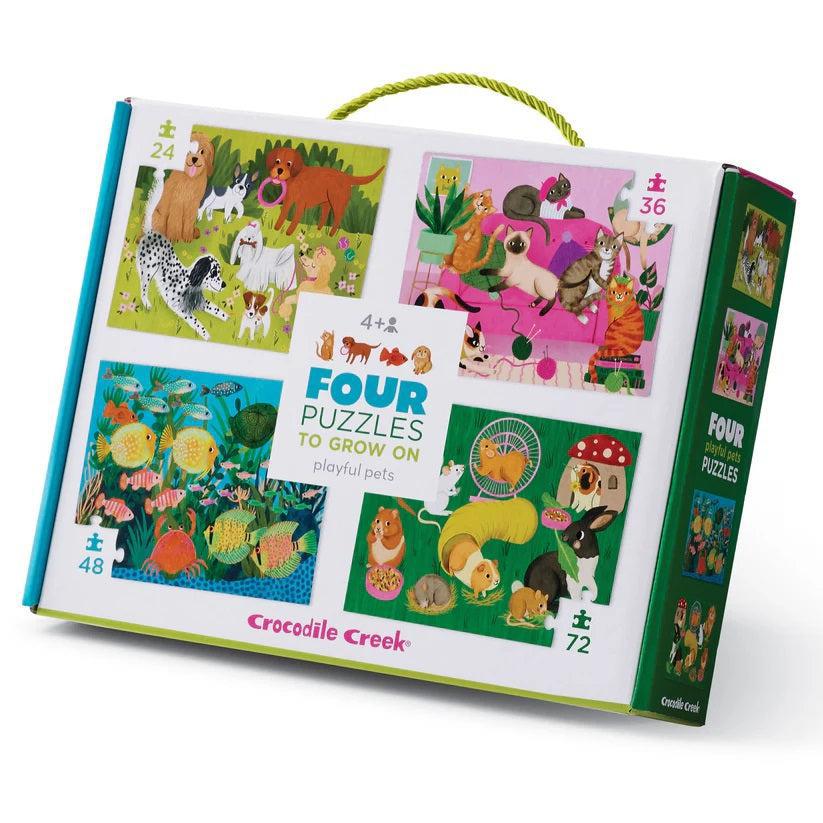 Four Puzzles to Grown On Set - Playful Pets