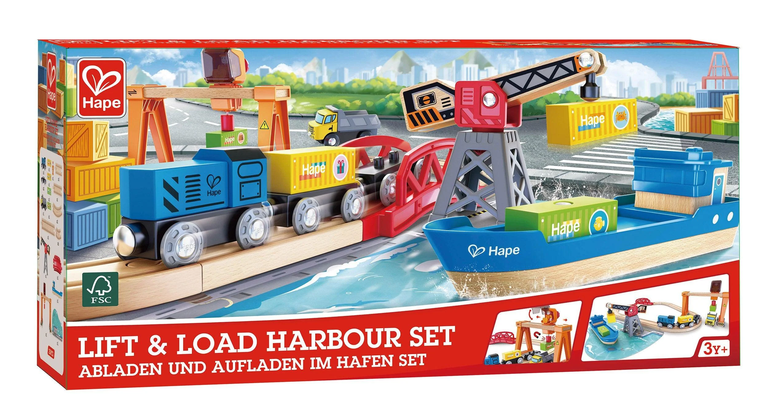 Hape Lift & Load Harbor Set - Image 4