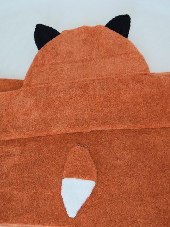 Hooded Bath Towel - Fox - Image 3