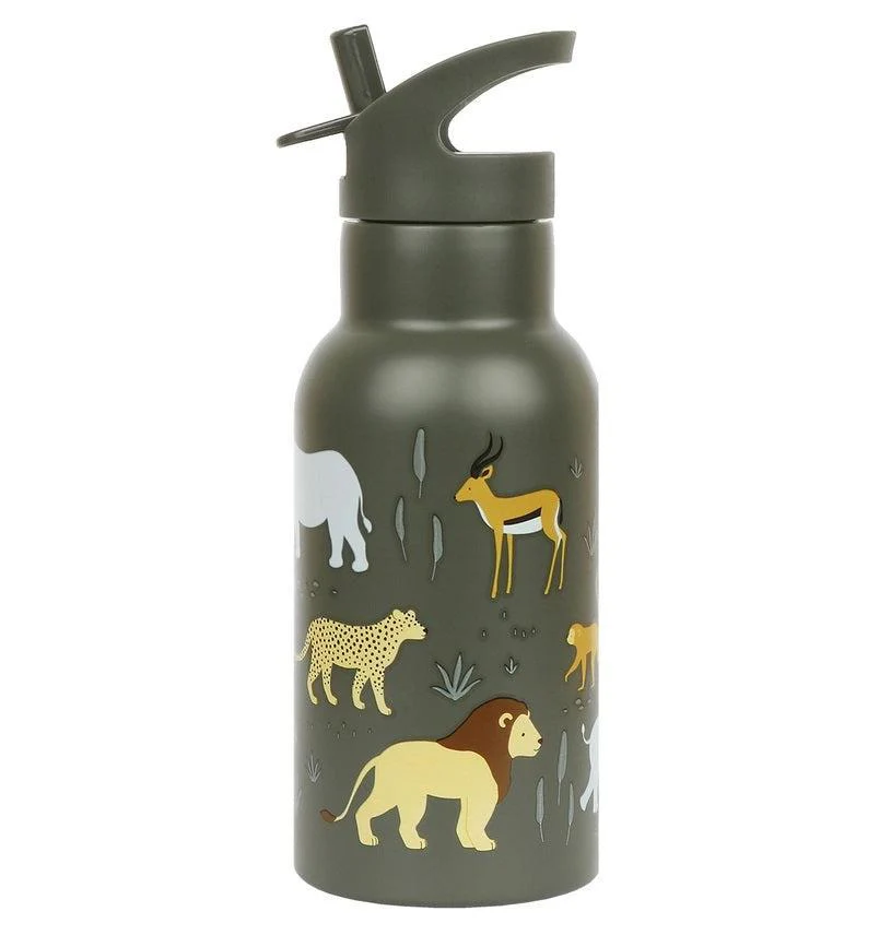 Insulated Stainless Steel Water Bottle w/ Straw - Image 6