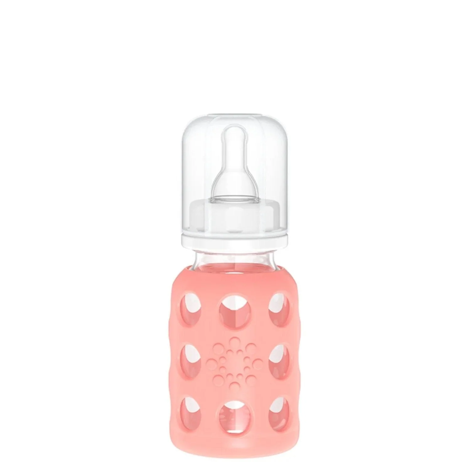 Lifefactory 4 oz Glass Baby Bottles with Silicone Sleeve - Image 3