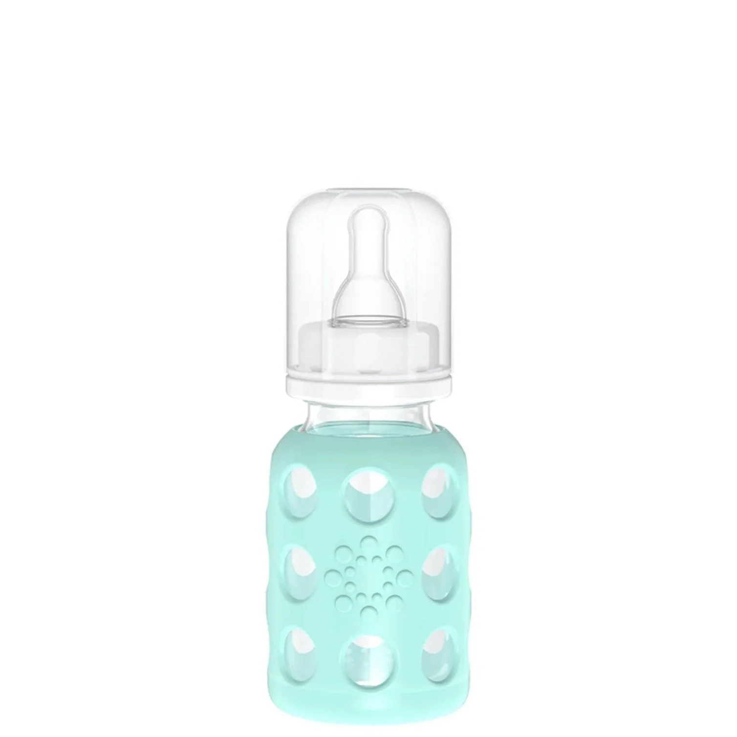 Lifefactory 4 oz Glass Baby Bottles with Silicone Sleeve - Image 4