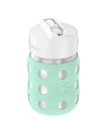 Lifefactory 8 oz Stainless Steel Baby Bottle with Straw Cap - Image 3