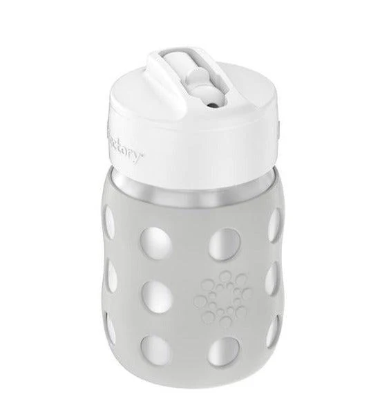 Lifefactory 8 oz Stainless Steel Baby Bottle with Straw Cap - Image 4