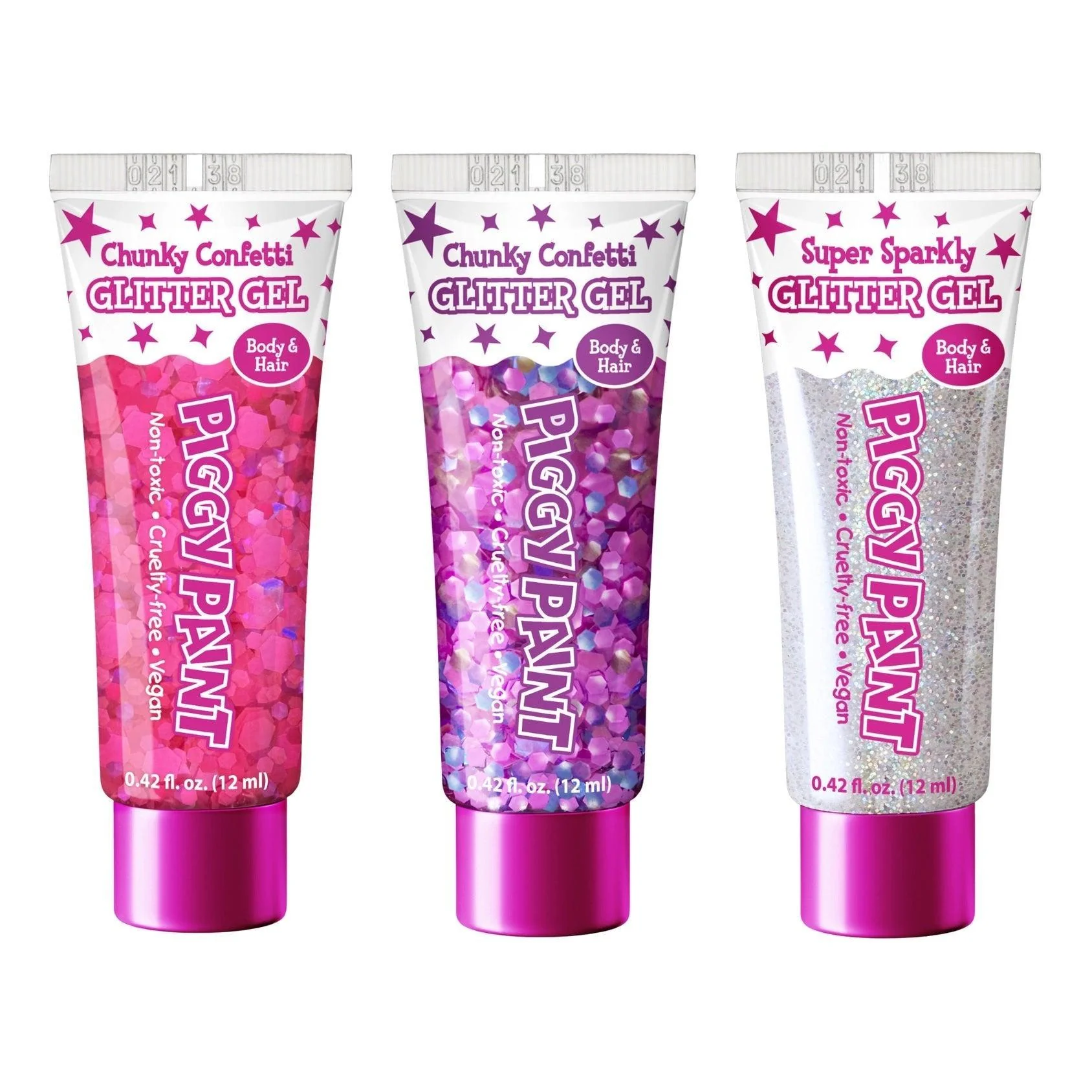 Piggy Paint Glitter Gel for Face, Body, or Hair
