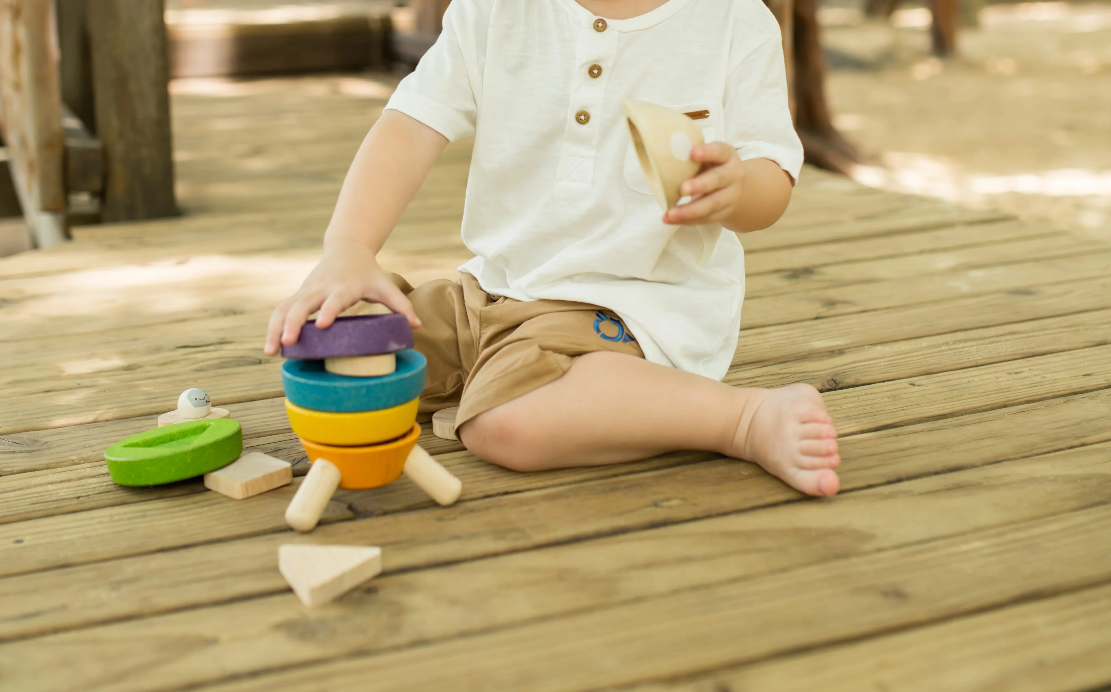 Plan Toys Stacking Rocket - Image 2