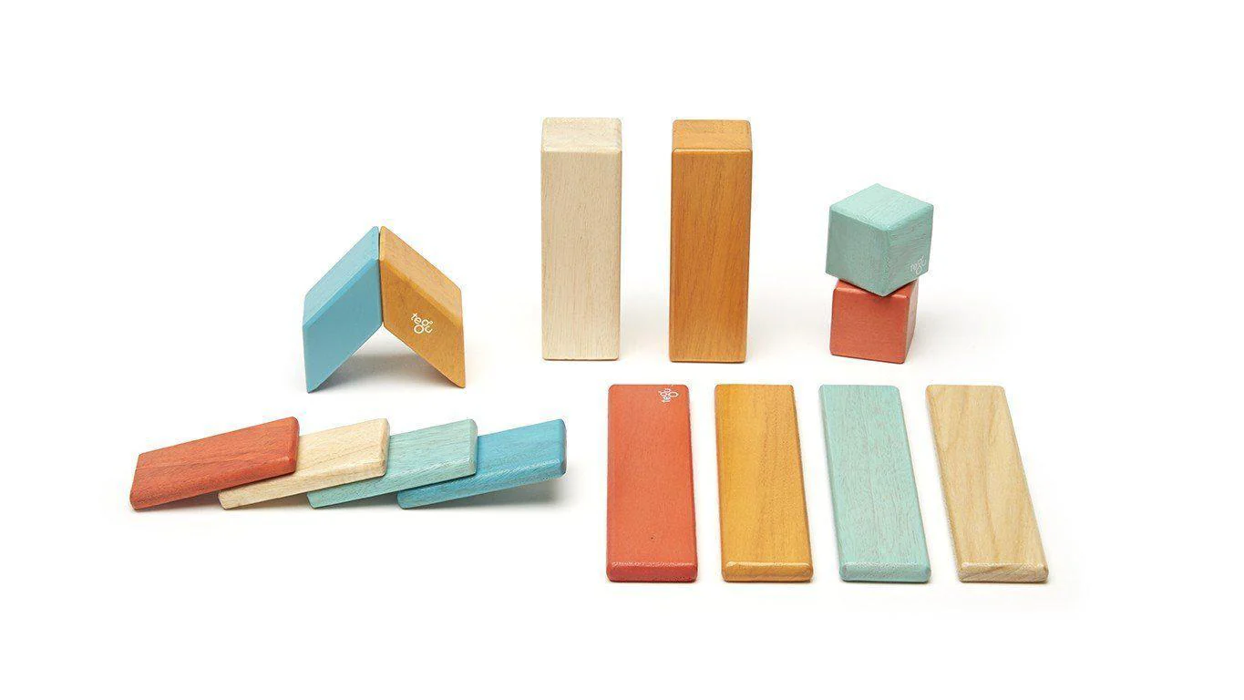 Tegu 14-Piece Magnetic Wooden Block Set - Image 3
