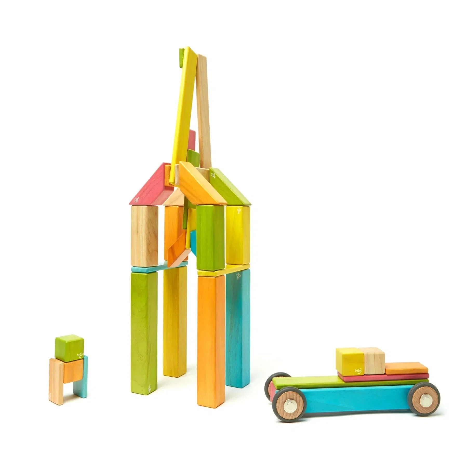 Tegu 42-Piece Magnetic Wooden Block Set - Image 3