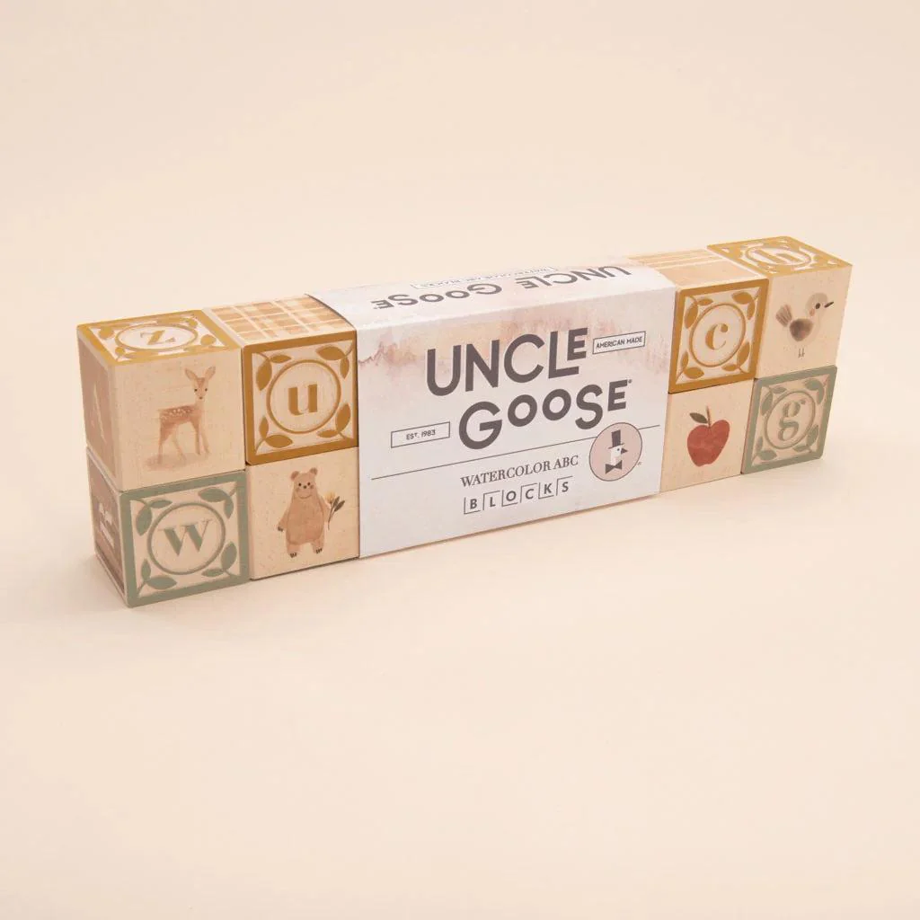 Uncle Goose Watercolor ABC Blocks - Image 3